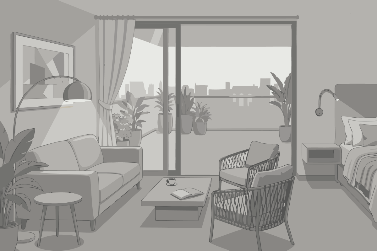 One-Bedroom Apartment with Terrace